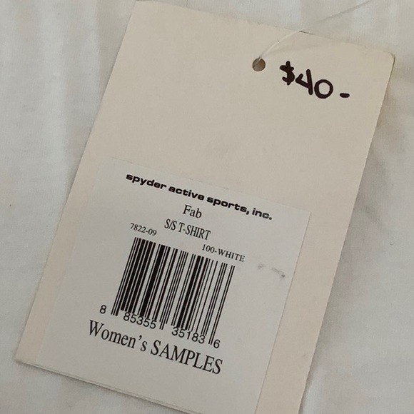 Spyder FAB Spyder Burnout Prt top - White/Pink - Picture 9 of 12